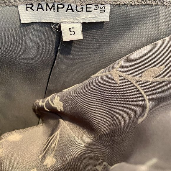 RAMPAGE -- Gray Minidress, Strapless and Embroidered, New/Tags - Picture 15 of 16